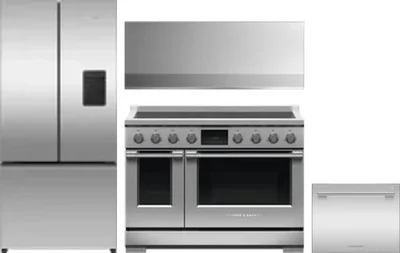 4 Piece Package Includes Refrigerator, Range, Hood And Dishwasher